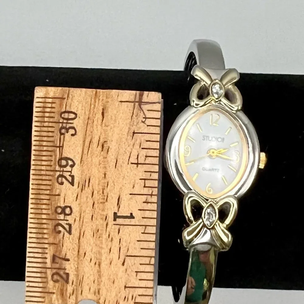 STUDIO Silver tone Cuff Watch